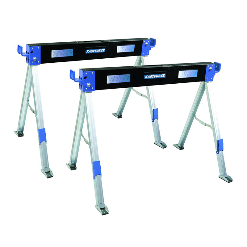 KASTFORCE KF3005 Folding Sawhorse 2 Pack of KF3003 2200 lb 1000kg c