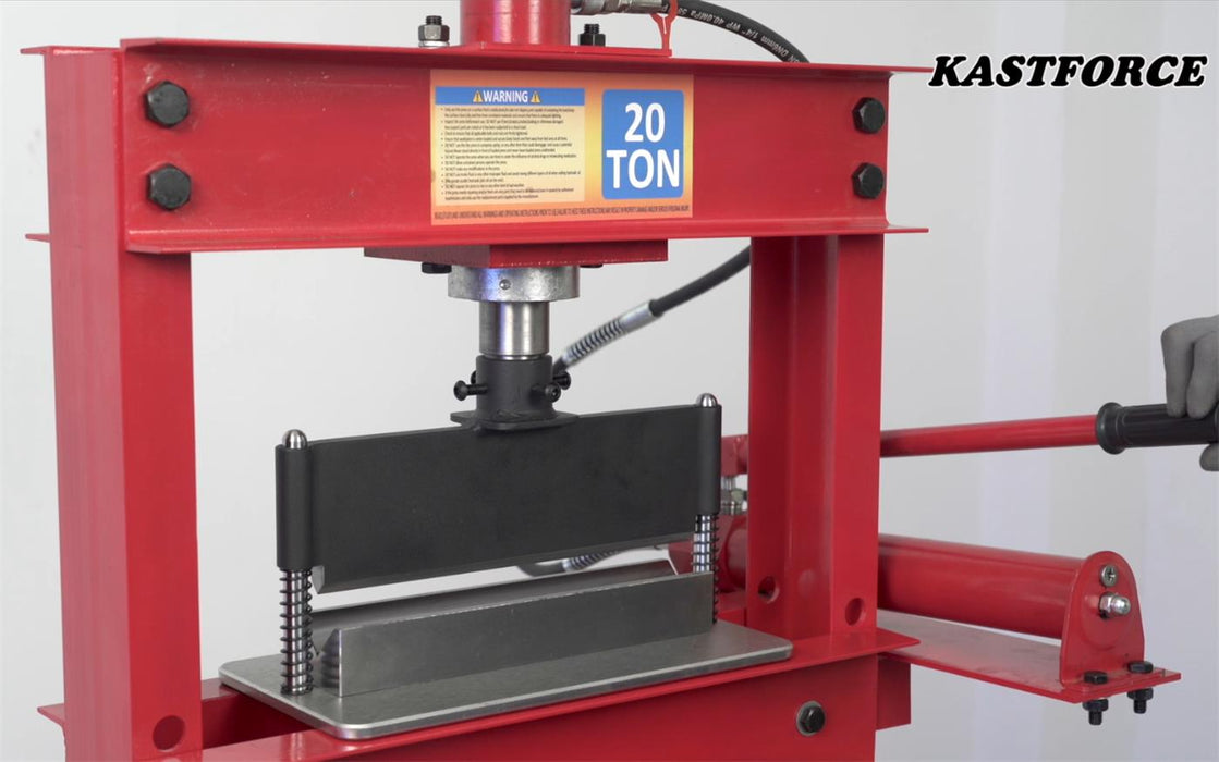 KASTFORCE KF5017 Press Brake Attachment Attach to Most Standard 12 to 20 Ton Hydraulic Shop Presses Bending Brake Metal Bending Machine