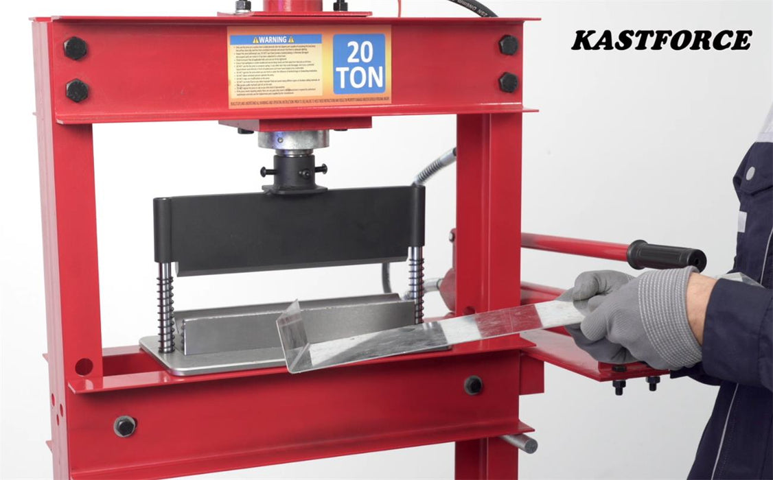 KASTFORCE KF5017 Press Brake Attachment Attach to Most Standard 12 to 20 Ton Hydraulic Shop Presses Bending Brake Metal Bending Machine