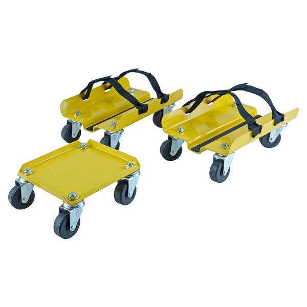KASTFORCE KF2019 Snowmobile Dolly Set Max Supporting up to 1500Lbs with Heavy Duty Straps 2 Inch Swivel Casters