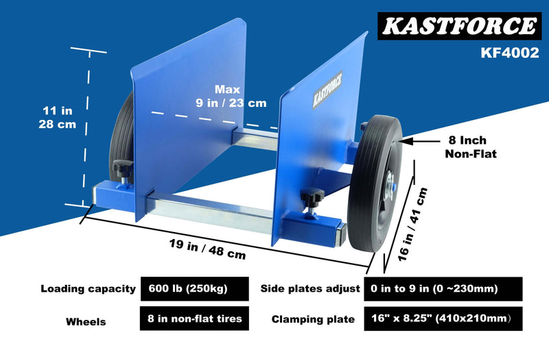 KASTFORCE KF4002 Panel Dolly, Wood Mover, Drywall Dolly, Door Dolly, Drywall Mover