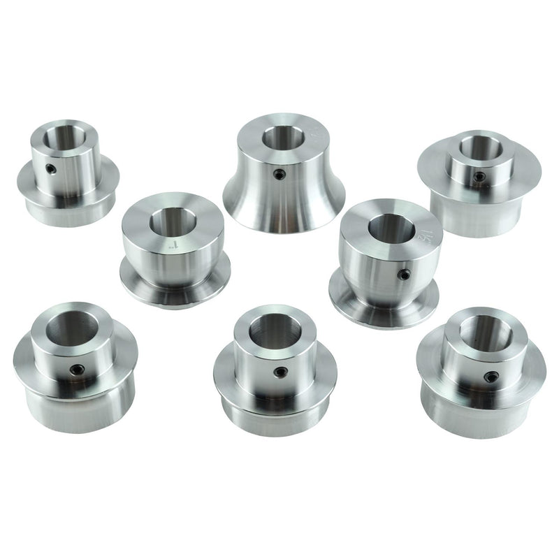 KASTFORCE KF5015 Bead Roller Radius Edge Die Set with 8 dies includes 5/16"-1/2" - 1" - 1 1/2" Radius Dies 22mm (0.866") shaft