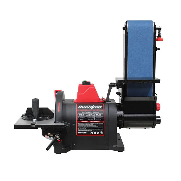 KF6104-BD4802 BUCKTOOL Bench Belt Sander for Metal 4x36 in. & 8 in. Disc Sander BD4802