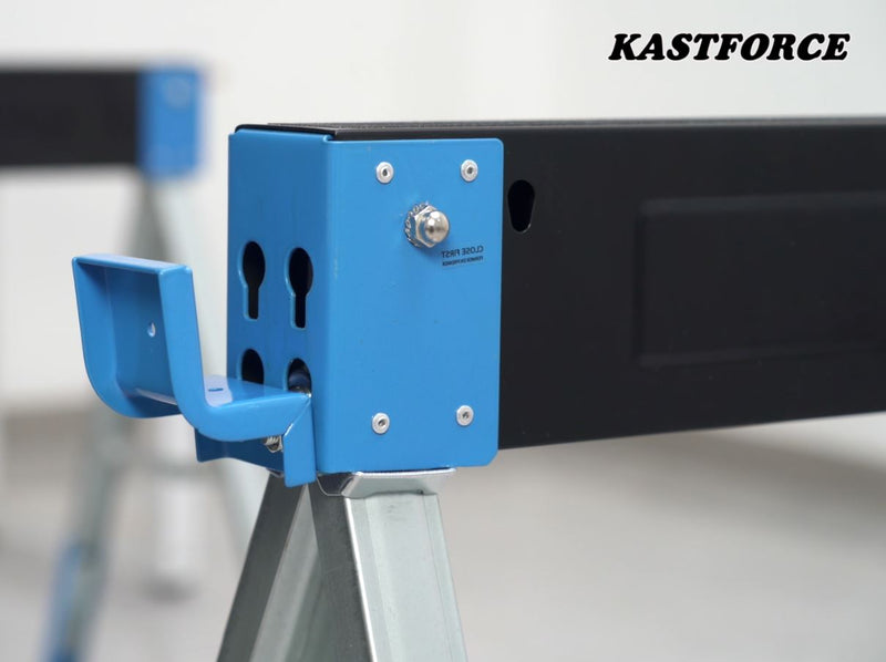 Kastforce KF3018 Folding Sawhorse Heavy Duty Adjustable Height Sawhorse Pair with Adjustable Legs 2 Pack
