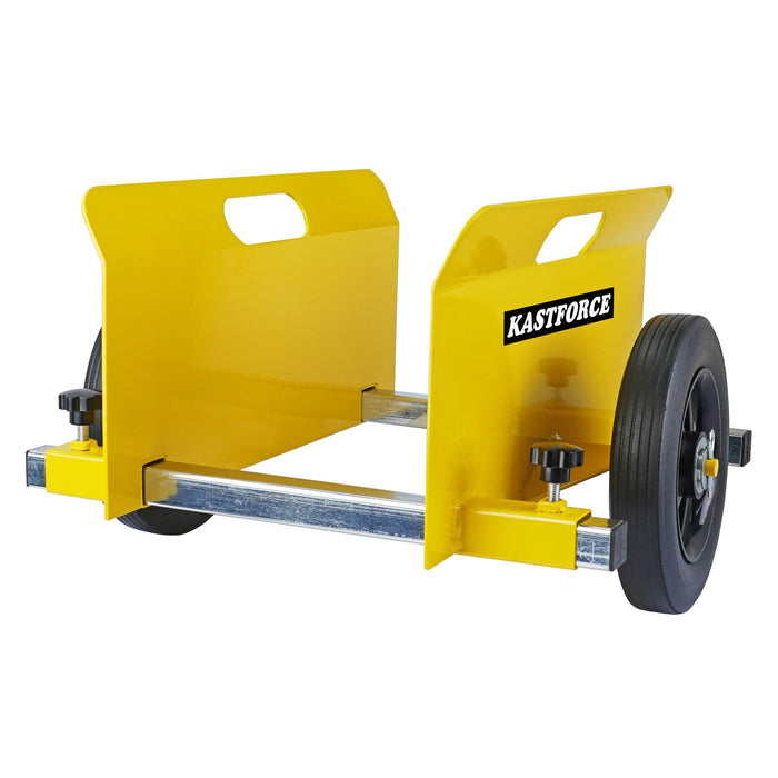 KASTFORCE KF4006 Panel Dolly, 600 Lbs Capacity, Drywall Mover with 8" Non-Flat Wheels, Adjustable Clamp Panel Cart, Wood Mover, Fence Mover, Door Dolly, Lifting Handles