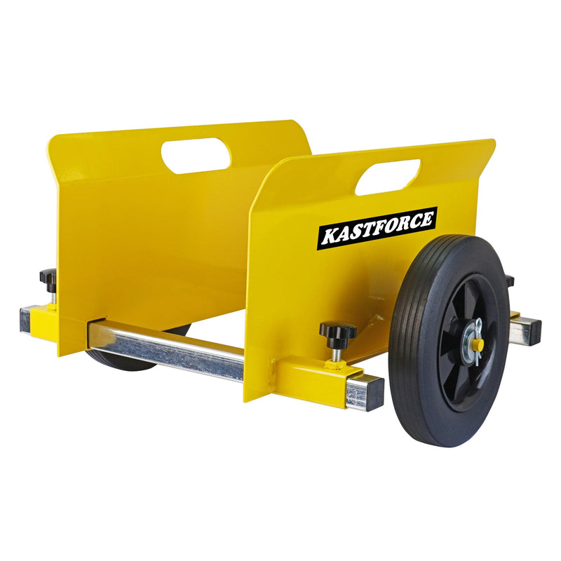 KASTFORCE KF4006 Panel Dolly, 600 Lbs Capacity, Drywall Mover with 8" Non-Flat Wheels, Adjustable Clamp Panel Cart, Wood Mover, Fence Mover, Door Dolly, Lifting Handles
