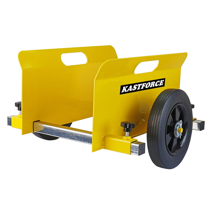 KASTFORCE KF4006 Panel Dolly, 600 Lbs Capacity, Drywall Mover with 8" Non-Flat Wheels, Adjustable Clamp Panel Cart, Wood Mover, Fence Mover, Door Dolly, Lifting Handles