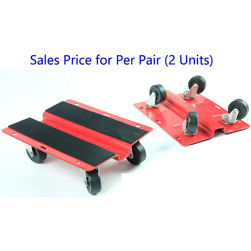 KASTFORCE KF2018 Utility Dolly Kit of Pair 8 inch x 10 inch Steel Dollies Snowmobile