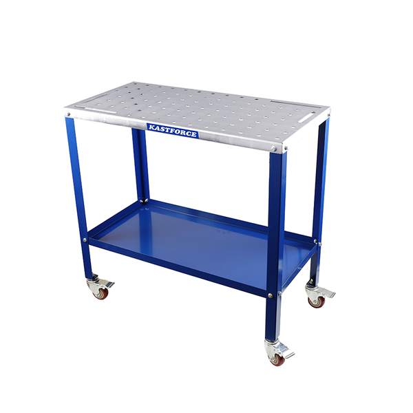 KASTFORCE KF3002 Portable Welding Table Wedling Cart Universal Work Table with 5/8" /16mm Holes on Top