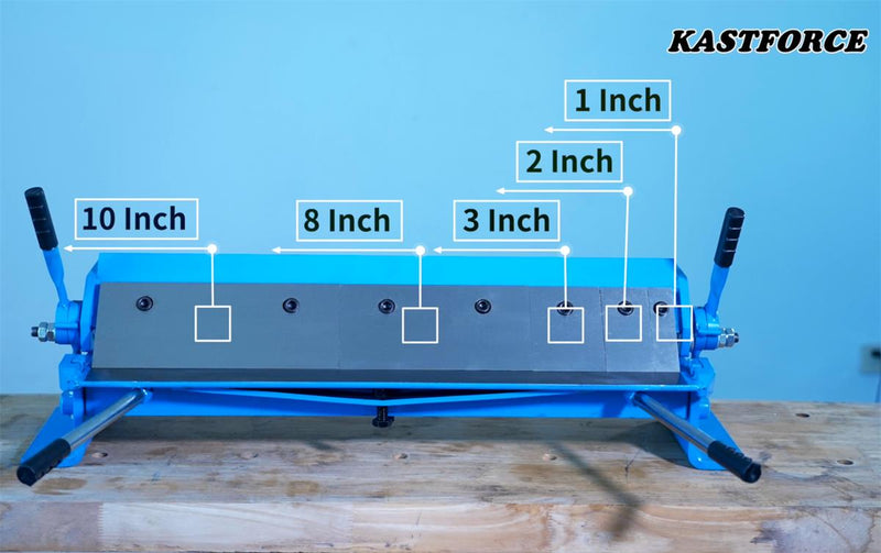KASTFORCE KF5006 Box and Pan Brake Sheet Metal Folder 24 Inch 20 Ga with 5 Fingers