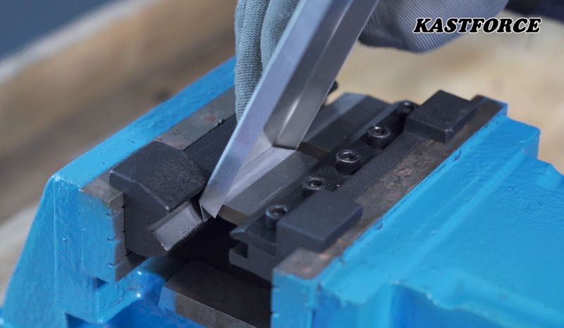 KASTFORCE KF5011 5 Inch 125mm Vise Mount Metal Brake Bender Attachment Bending Max Capacity 14 Gauge 2mm Mild Steel 1/8" Aluminum