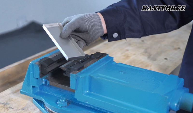 KASTFORCE KF5011 5 Inch 125mm Vise Mount Metal Brake Bender Attachment Bending Max Capacity 14 Gauge 2mm Mild Steel 1/8" Aluminum