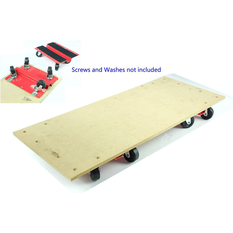 KASTFORCE KF2018 Utility Dolly Kit of Pair 8 inch x 10 inch Steel Dollies Snowmobile