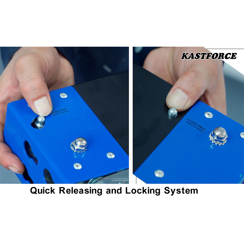 KASTFORCE KF3005 Folding Sawhorse (2-Pack of KF3003) 2200 lb /1000kg capacity Heavy Duty Jobsite Table Stand