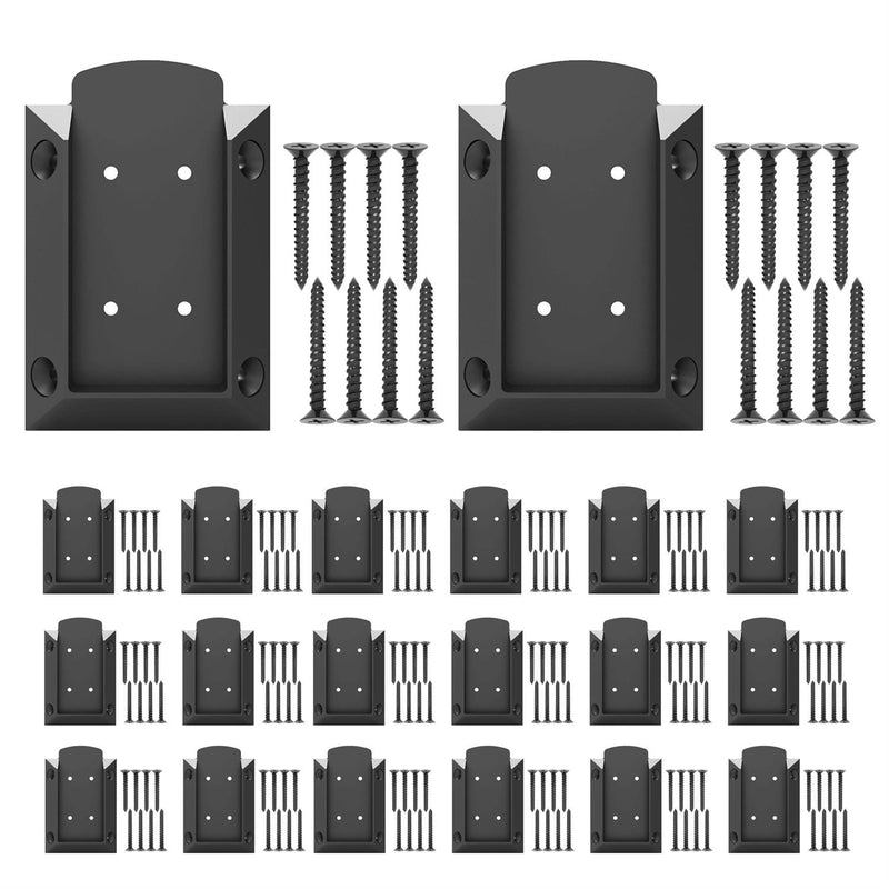 KASTFORCE KF4013 20pcs Deck Railing Connectors with 160pcs Rust-Free Screws for 2x4 (1.5“x3.5“) Railing Wood Post, Deck Railing Brackets Connectors, Available for different railing angles