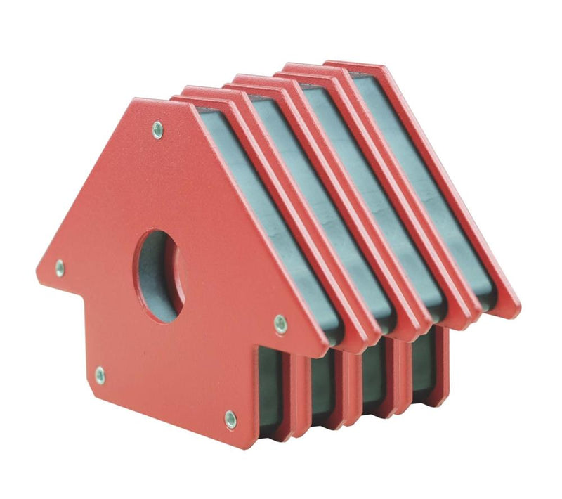 KASTFORCE KF4021 Pack of 4 Arrow Magnet Welding Holder 50 Lbs 4 Inch Magnet Welding Clamps 45, 90, 135 Degree Angle
